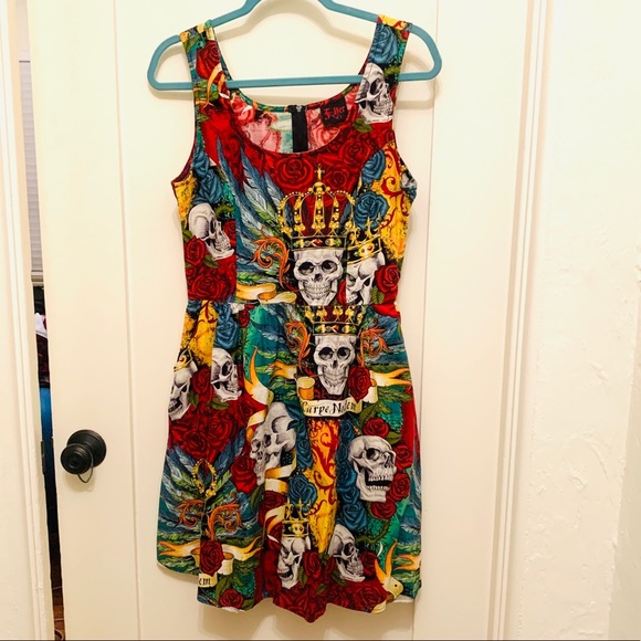 Folter clothing Pirate Carpe Noctem Dress Large - Picture 3 of 5